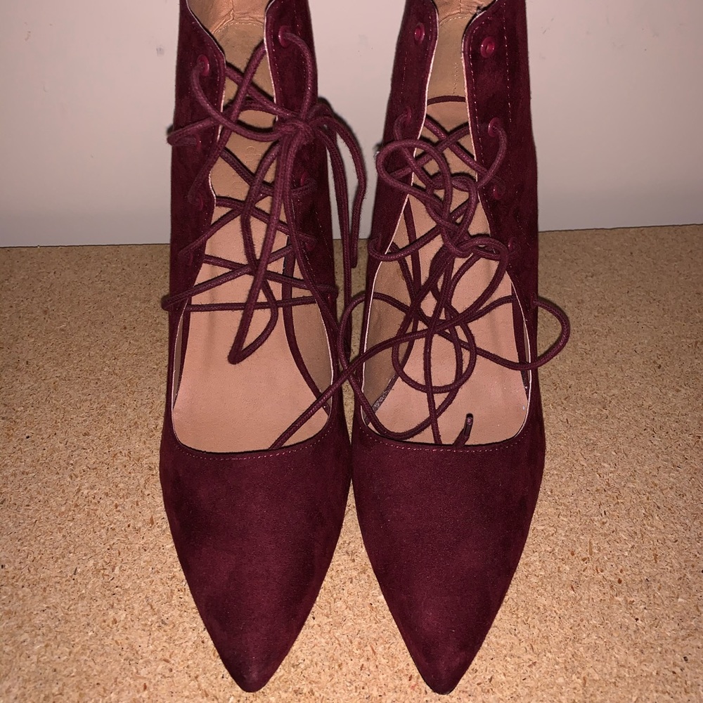 Charlotte Russe Lace-up Booties